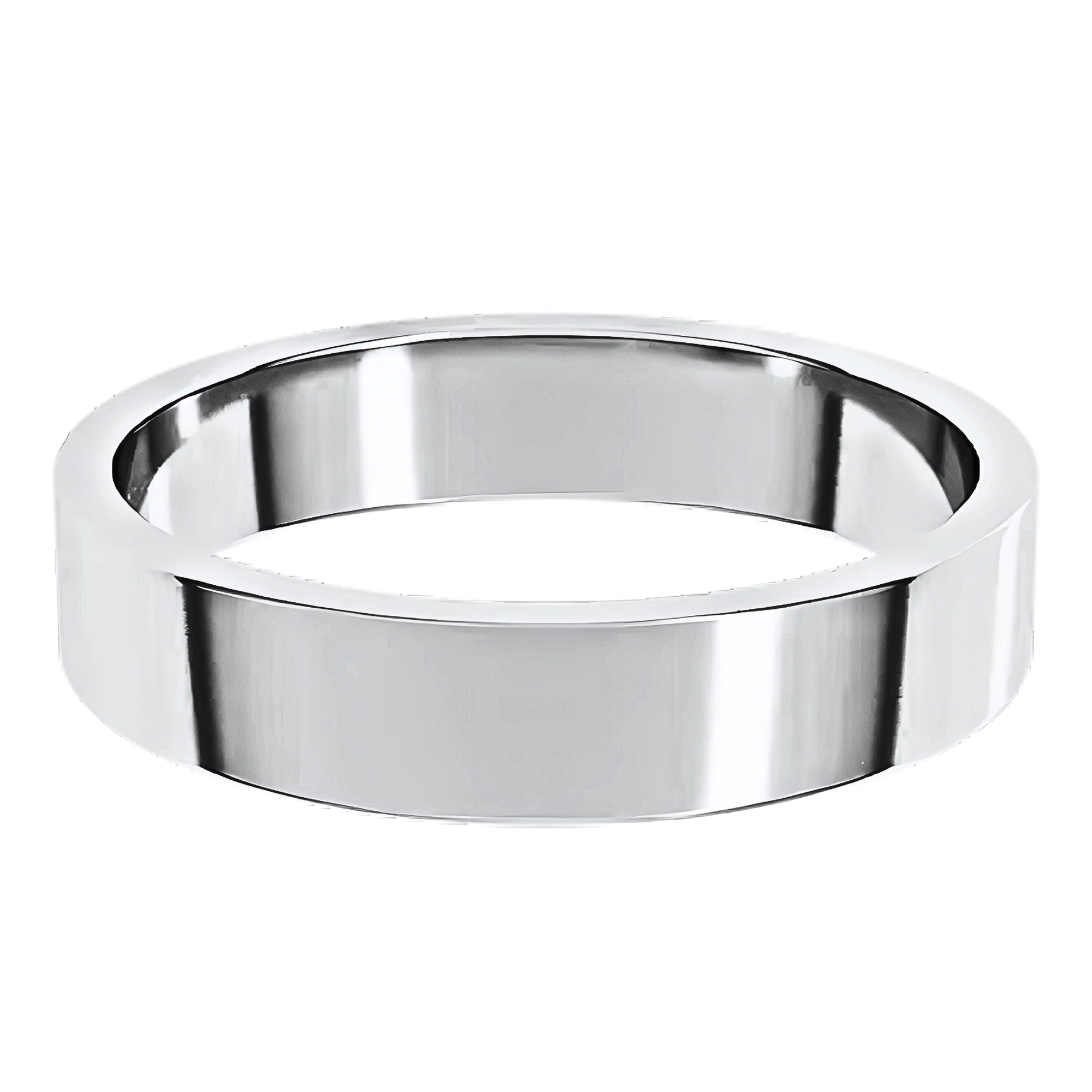 Classic Flat Polished Men's Wedding Ring