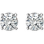 Catherine Round Diamond Basket Stud Earrings