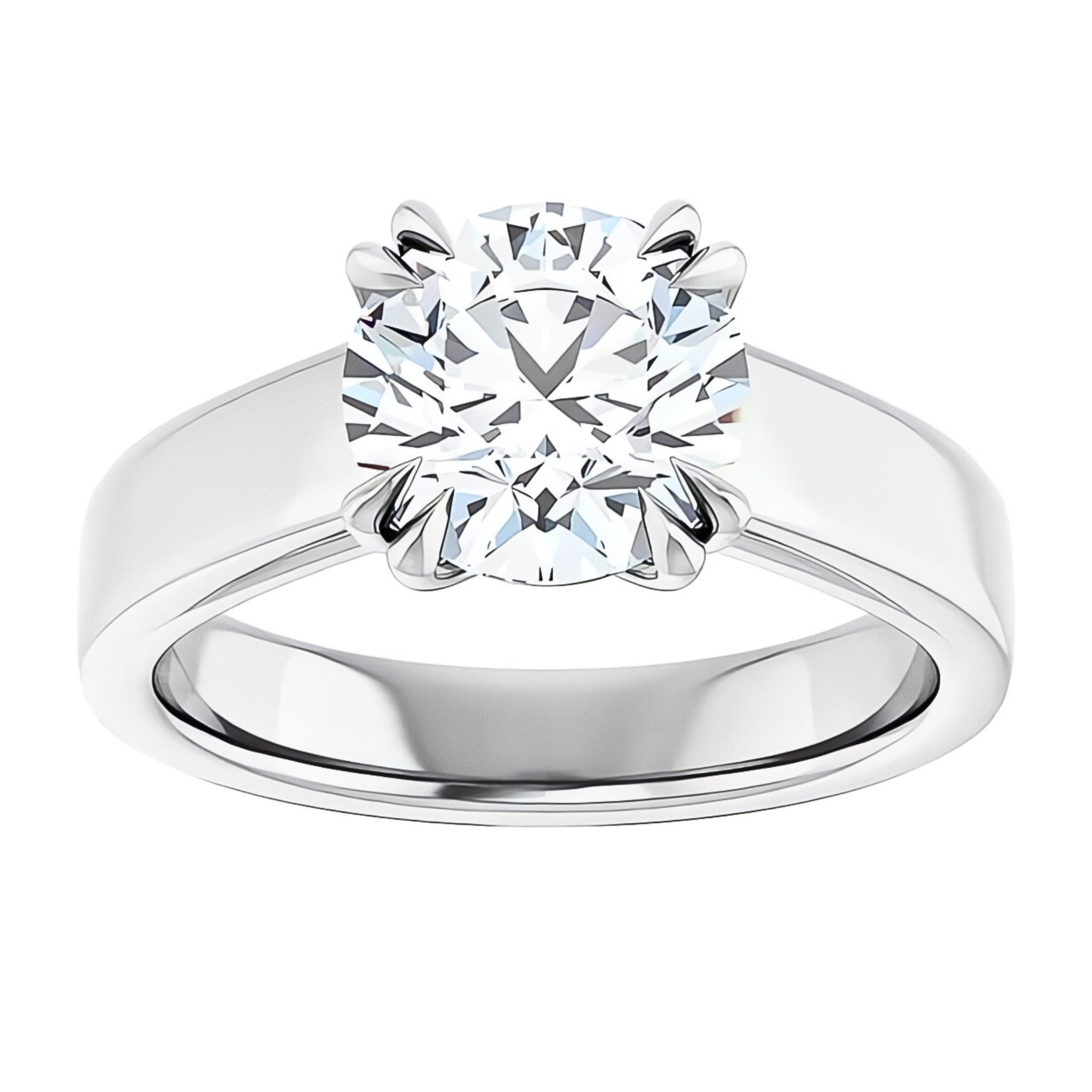 Beatrice Double Claw Prong Cathedral Solitaire Setting