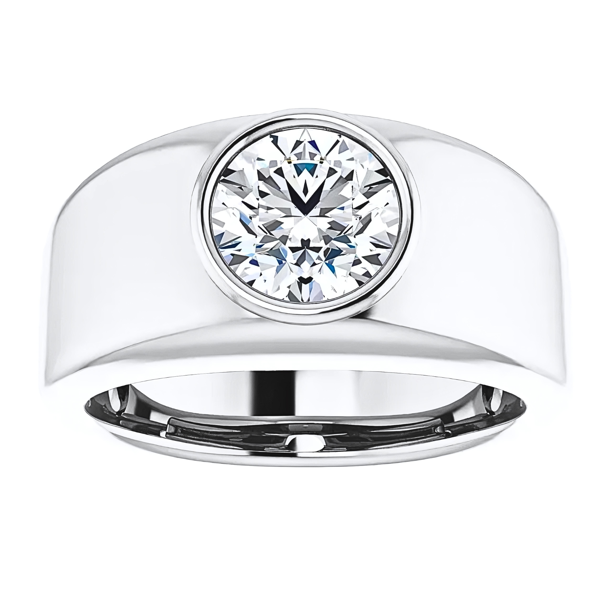 Porter Flush Bezel Solitaire Setting