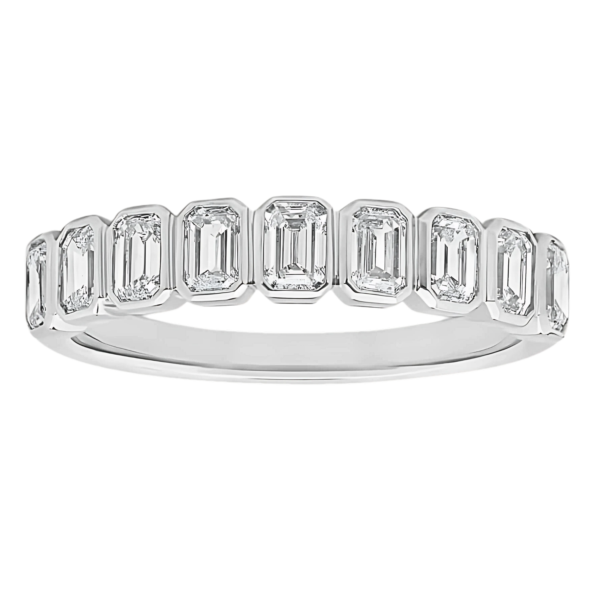 Greta Emerald Bezel Lab Grown Diamond Ring