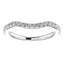Serena Curved Pavé Diamond Wedding Ring