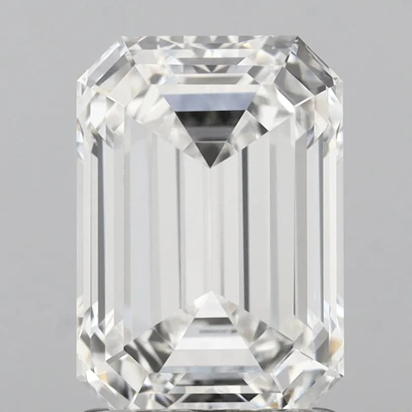 2.04ct Emerald Lab Grown Diamond (Colour F, Clarity VVS1, IGI Certified)