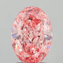 2.04ct Oval Lab Grown Diamond (Colour Fancy Vivid Pink, Clarity VVS2, IGI Certified)