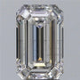 2.20ct Emerald Lab Grown Diamond (Colour G, Clarity SI1, IGI Certified)