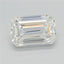 2.34ct Emerald Lab Grown Diamond (Colour D, Clarity VVS2, IGI Certified)