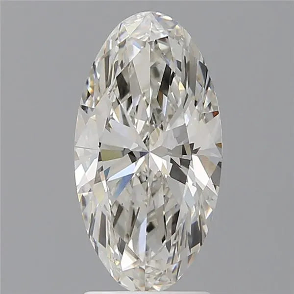 2.53ct Oval Lab Grown Diamond (Colour G, Clarity VVS2, IGI Certified)