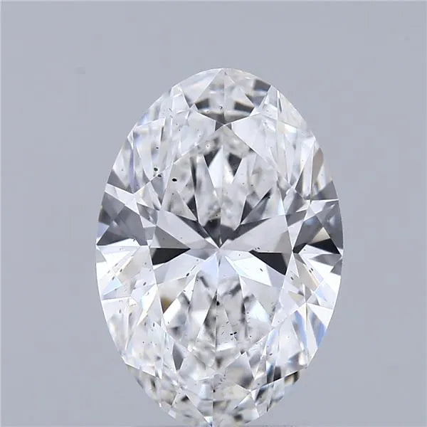 2.57ct Oval Lab Grown Diamond (Colour D, Clarity SI1, IGI Certified)