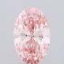2.58ct Oval Lab Grown Diamond (Colour Fancy Vivid Pink, Clarity VS1, IGI Certified)