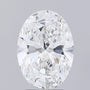 2.66ct Oval Lab Grown Diamond (Colour E, Clarity VVS2, IGI Certified)