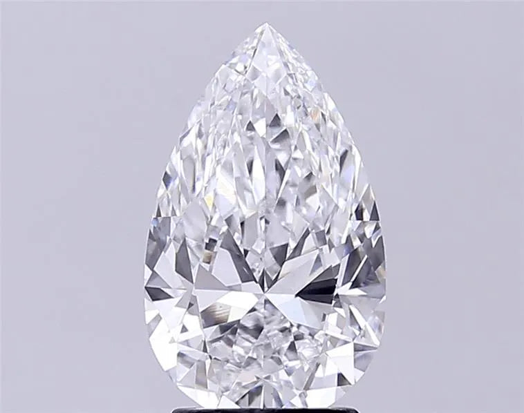 2.76ct Pear Lab Grown Diamond (Colour E, Clarity VVS2, IGI Certified)