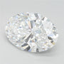 2.83ct Oval Lab Grown Diamond (Colour D, Clarity FL, IGI Certified)