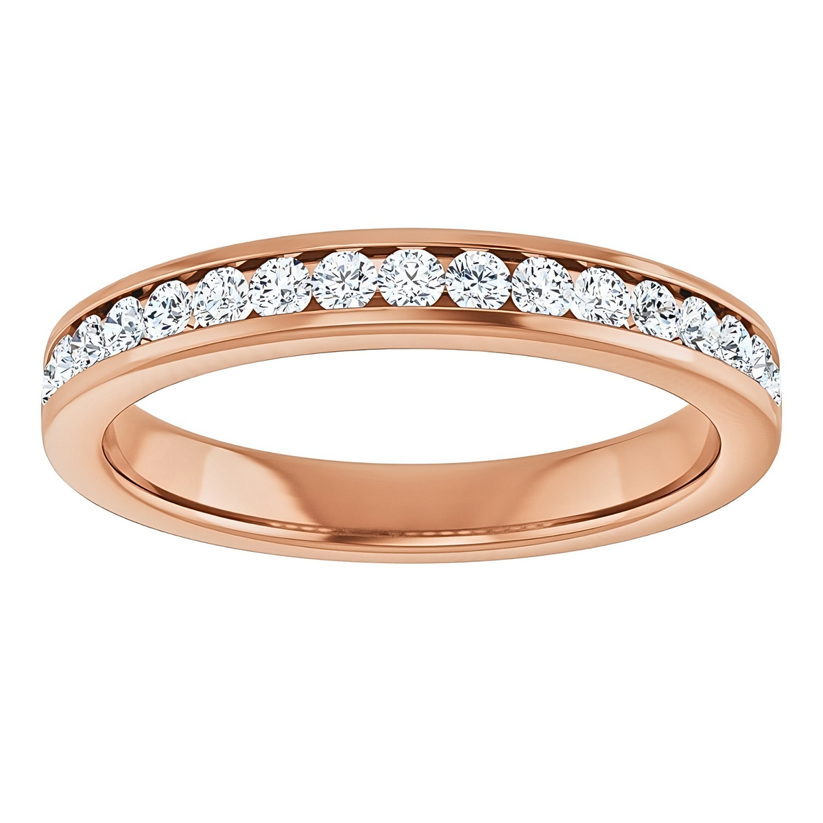 Hallie Channel Diamond Wedding Ring