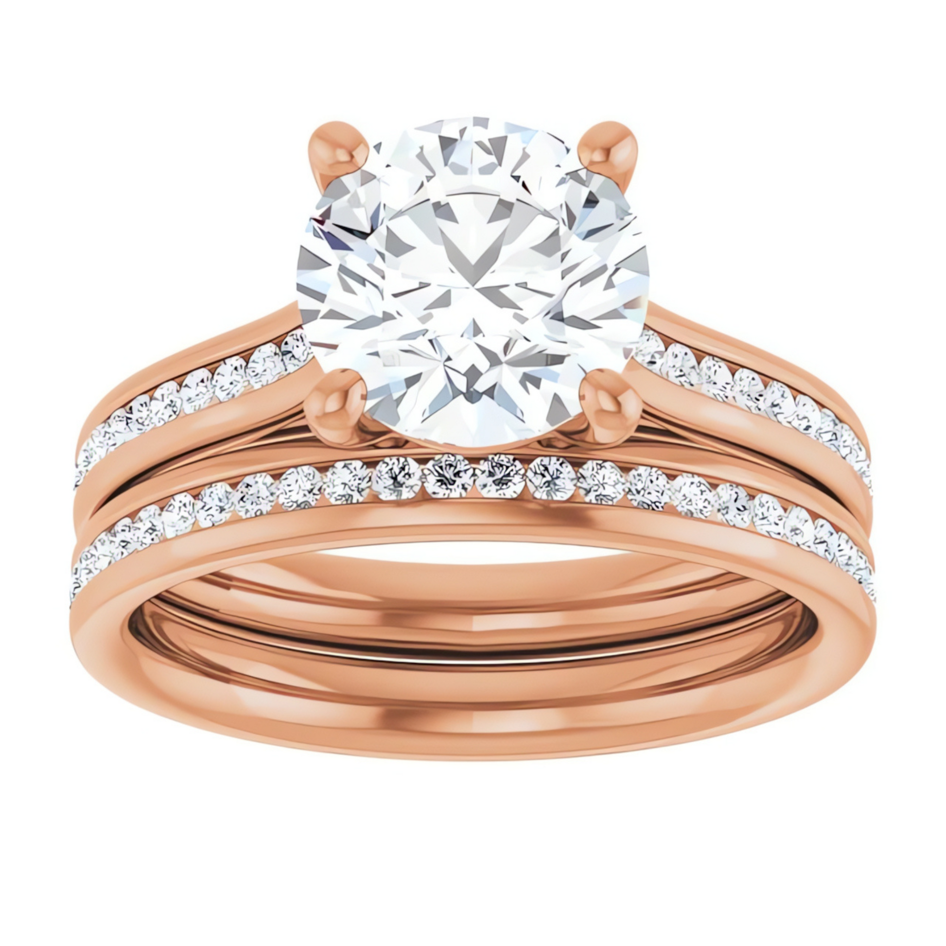 Helena Channel Diamond Wedding Ring