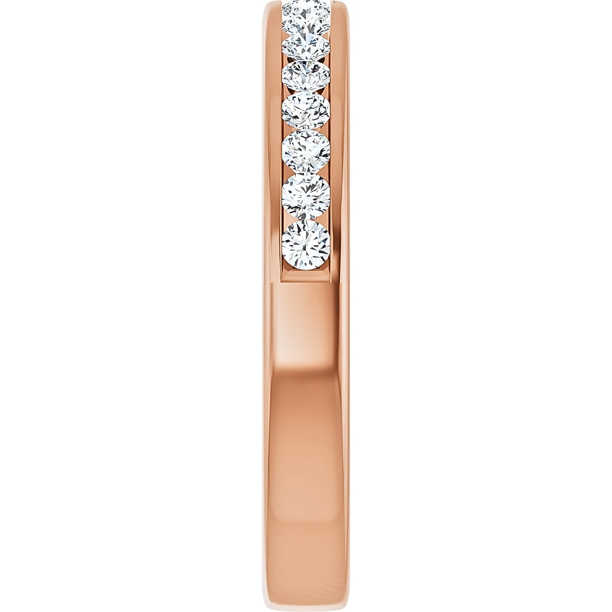 Hallie Channel Diamond Wedding Ring