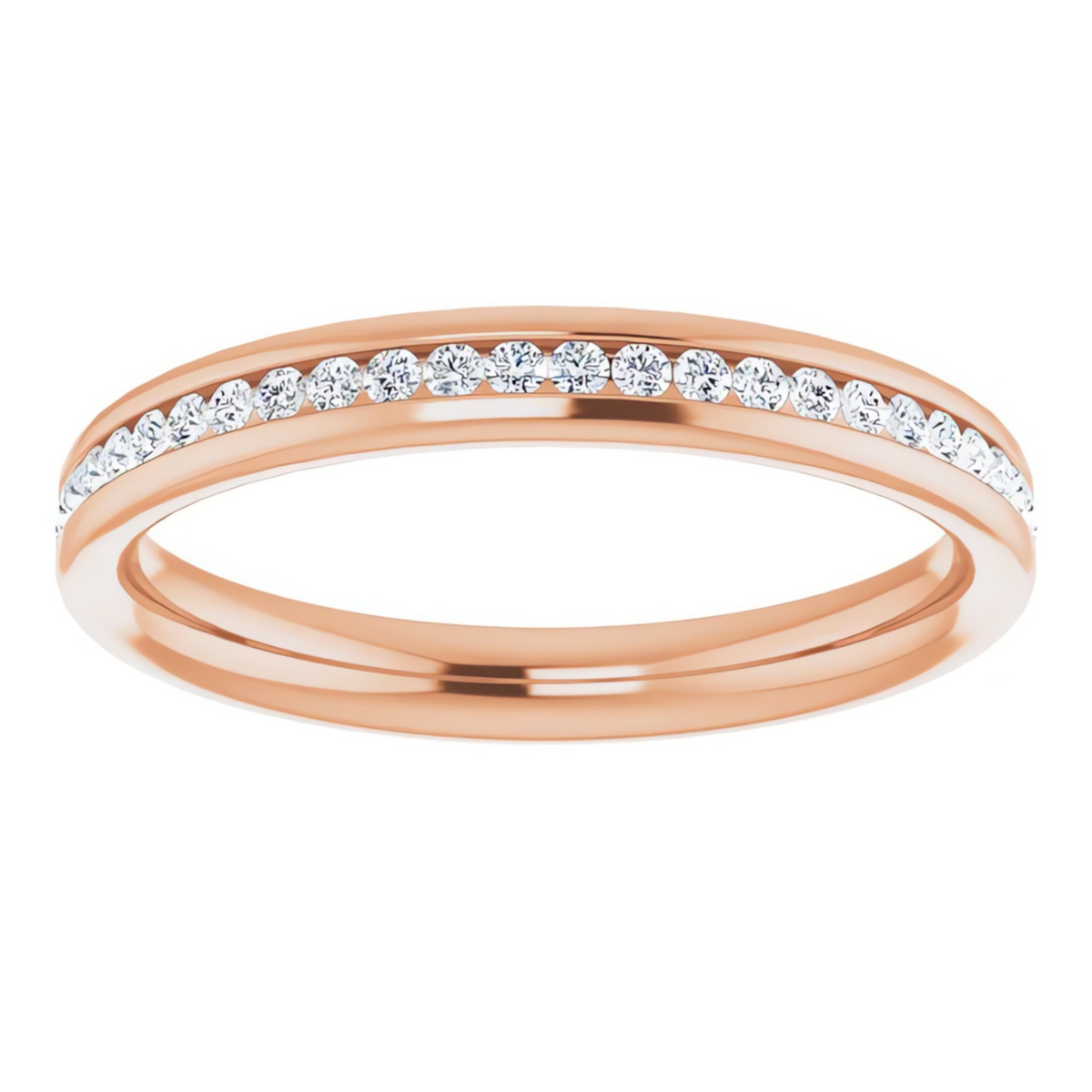 Helena Channel Diamond Wedding Ring