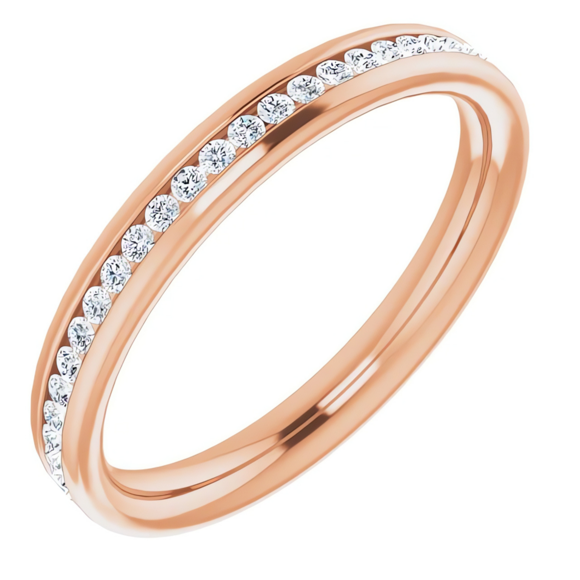 Helena Channel Diamond Wedding Ring