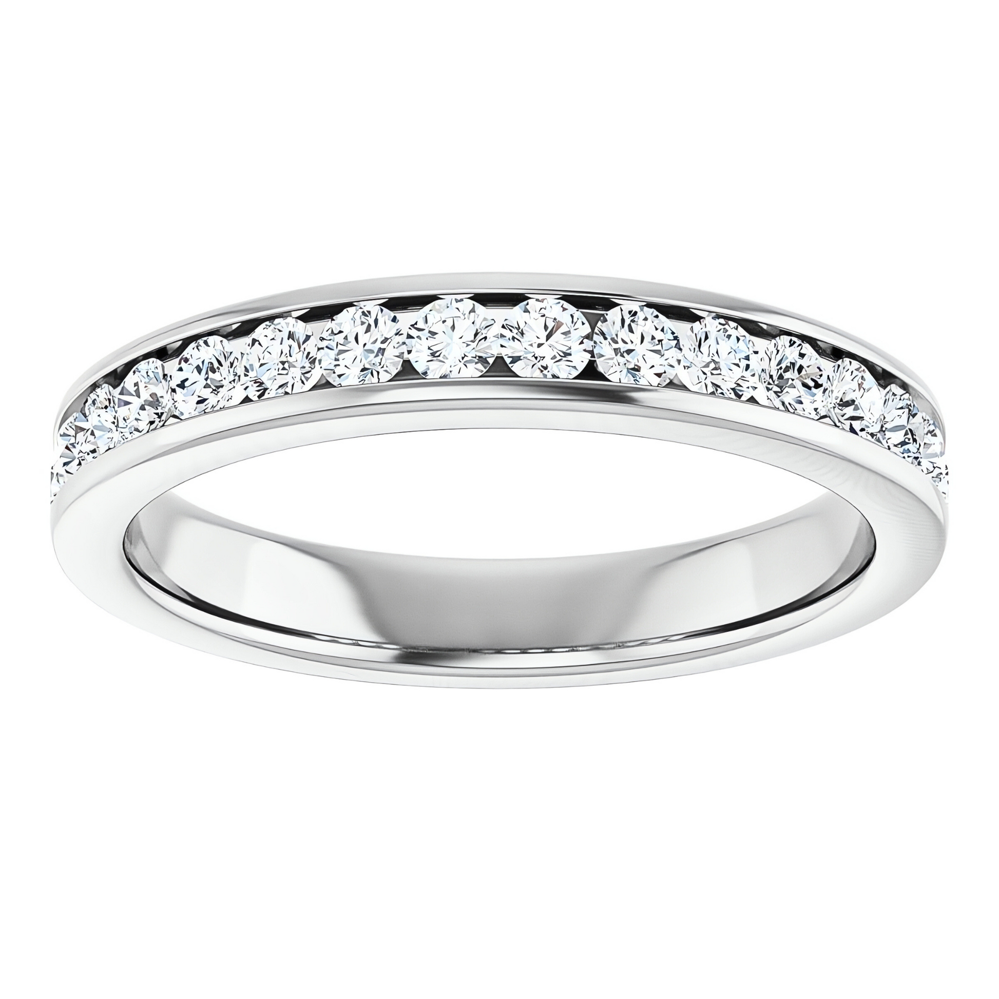 Hallie Channel Diamond Wedding Ring