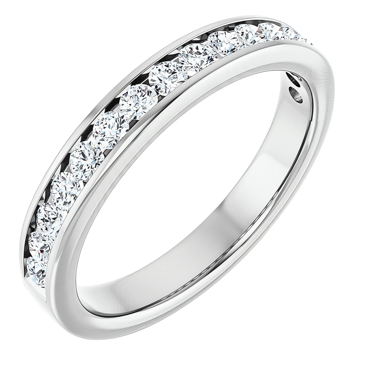 Hallie Channel Diamond Wedding Ring