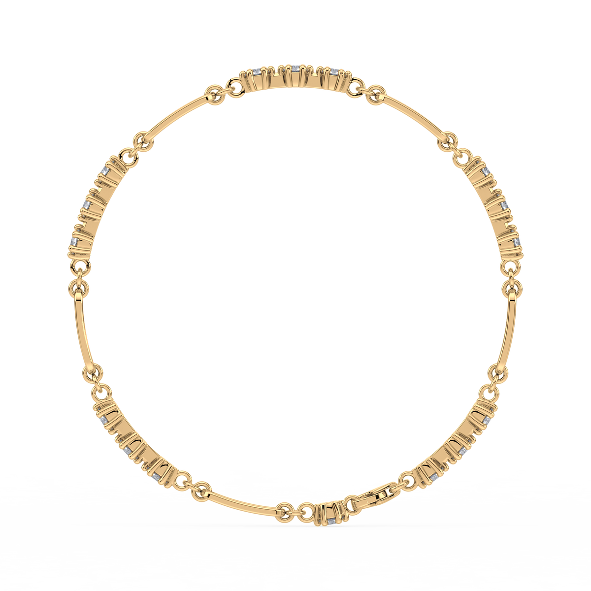 Murphie Lab Grown Diamond Paperclip Link Bracelet