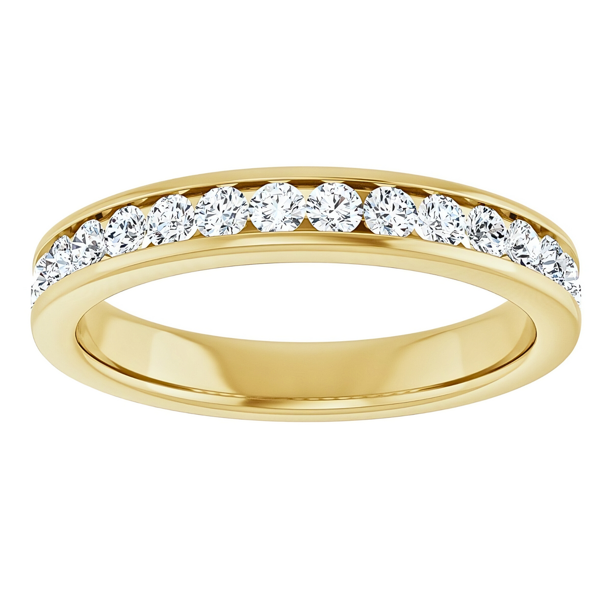 Hallie Channel Diamond Wedding Ring