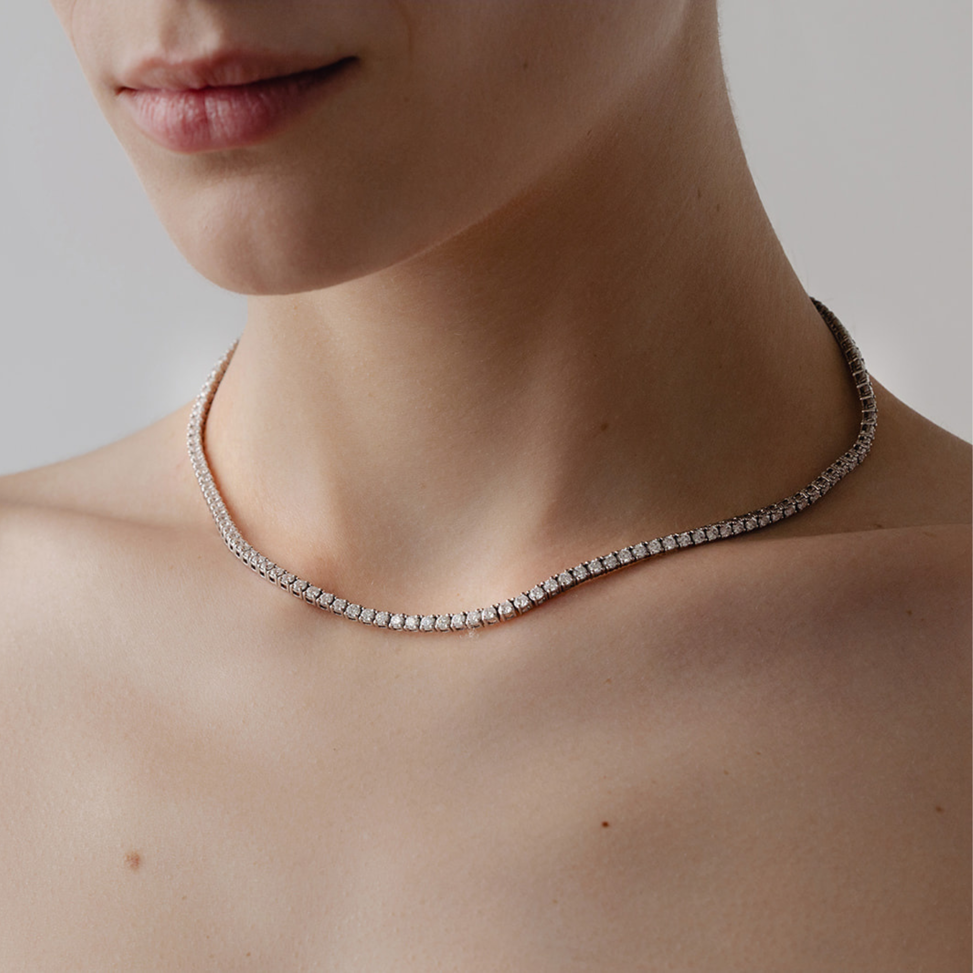 Grace Classic Lab Grown Diamond Tennis Necklace