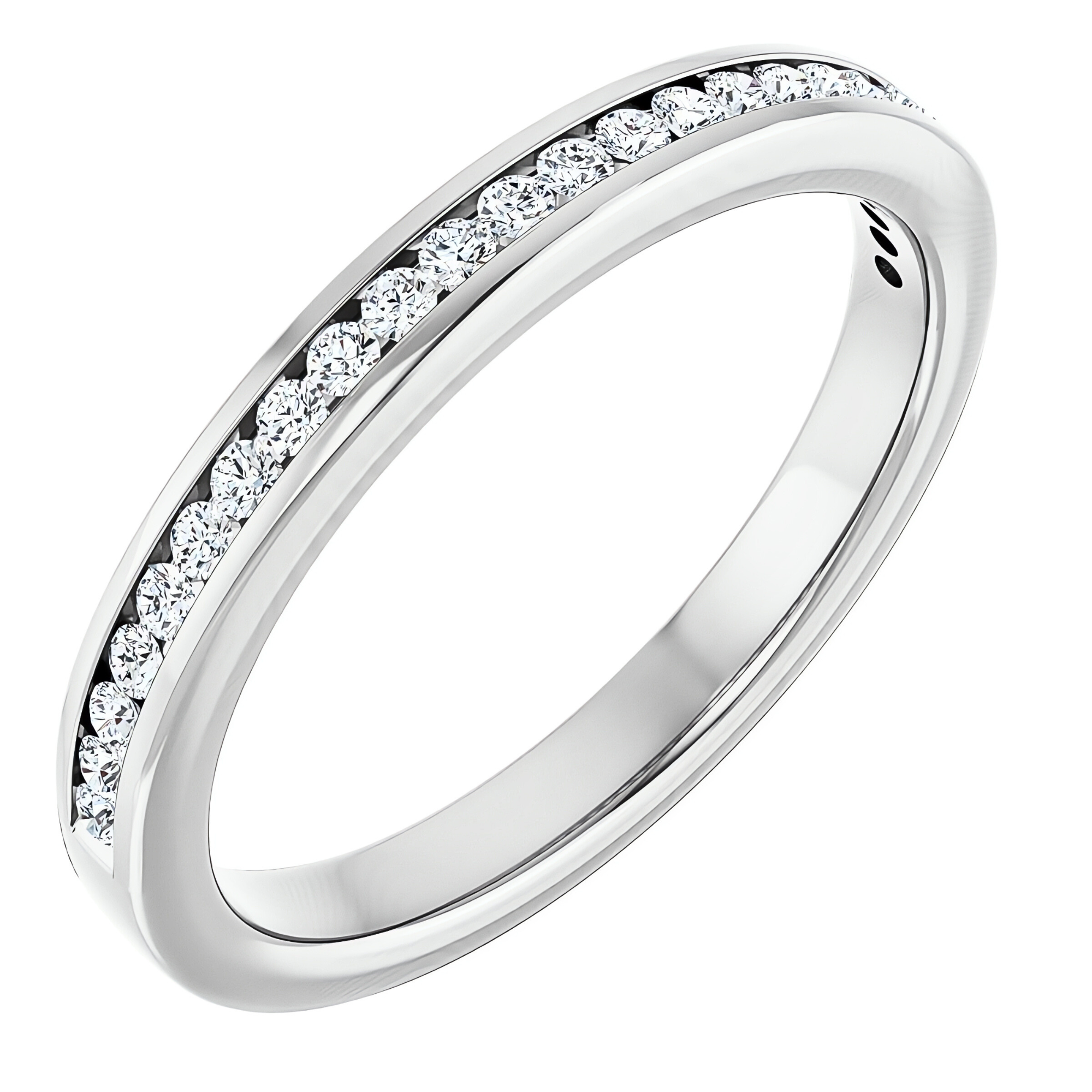 Hallie Channel Diamond Wedding Ring