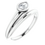 Dottie Pear Diamond Bezel Wrap Pinky Ring
