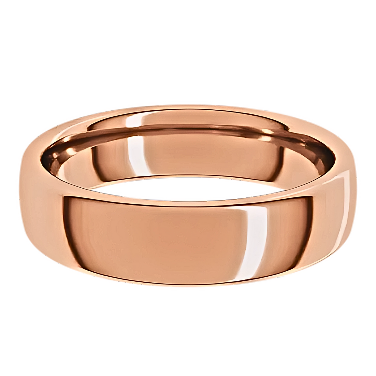 European-Style Polished Men's Wedding Ring