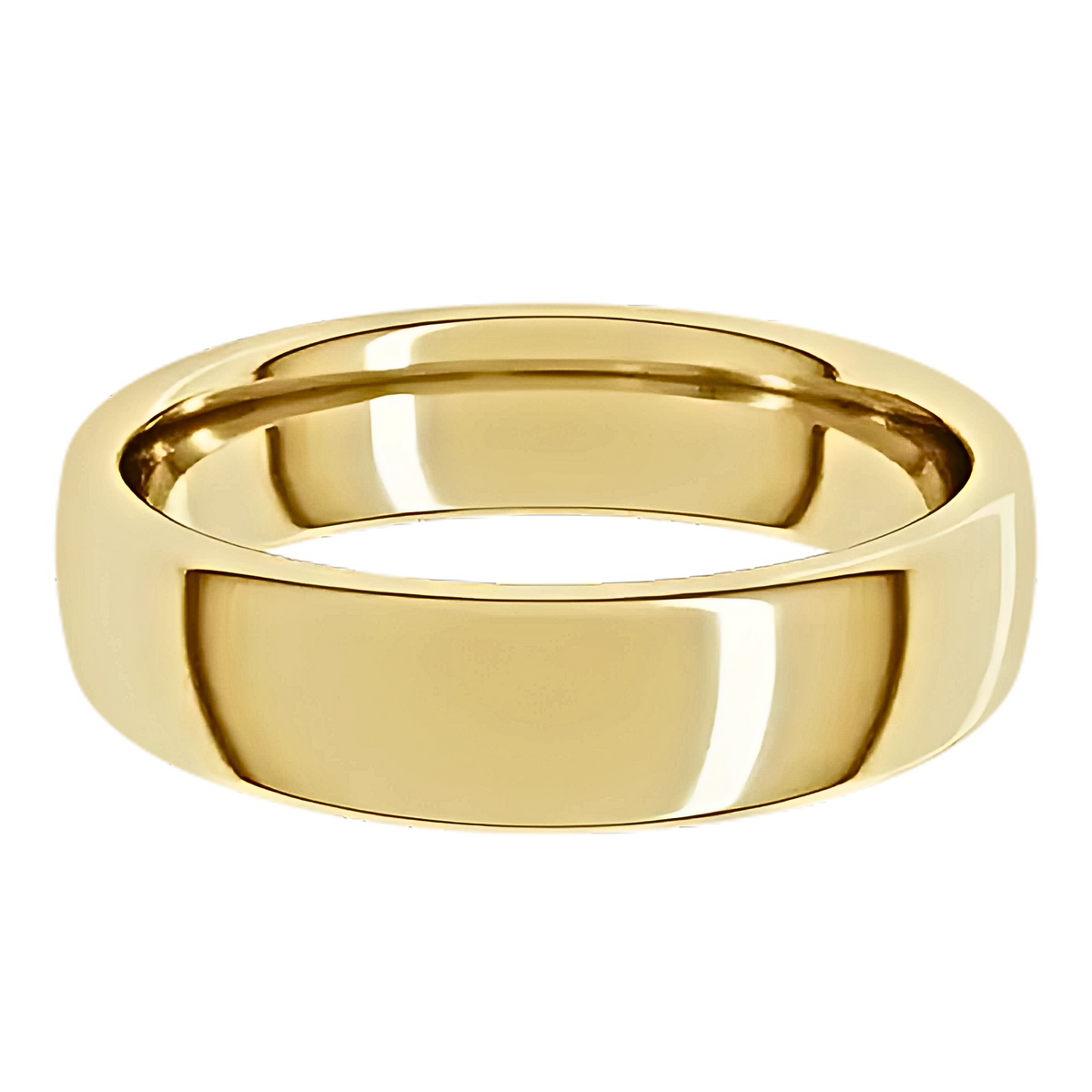 European-Style Polished Men's Wedding Ring