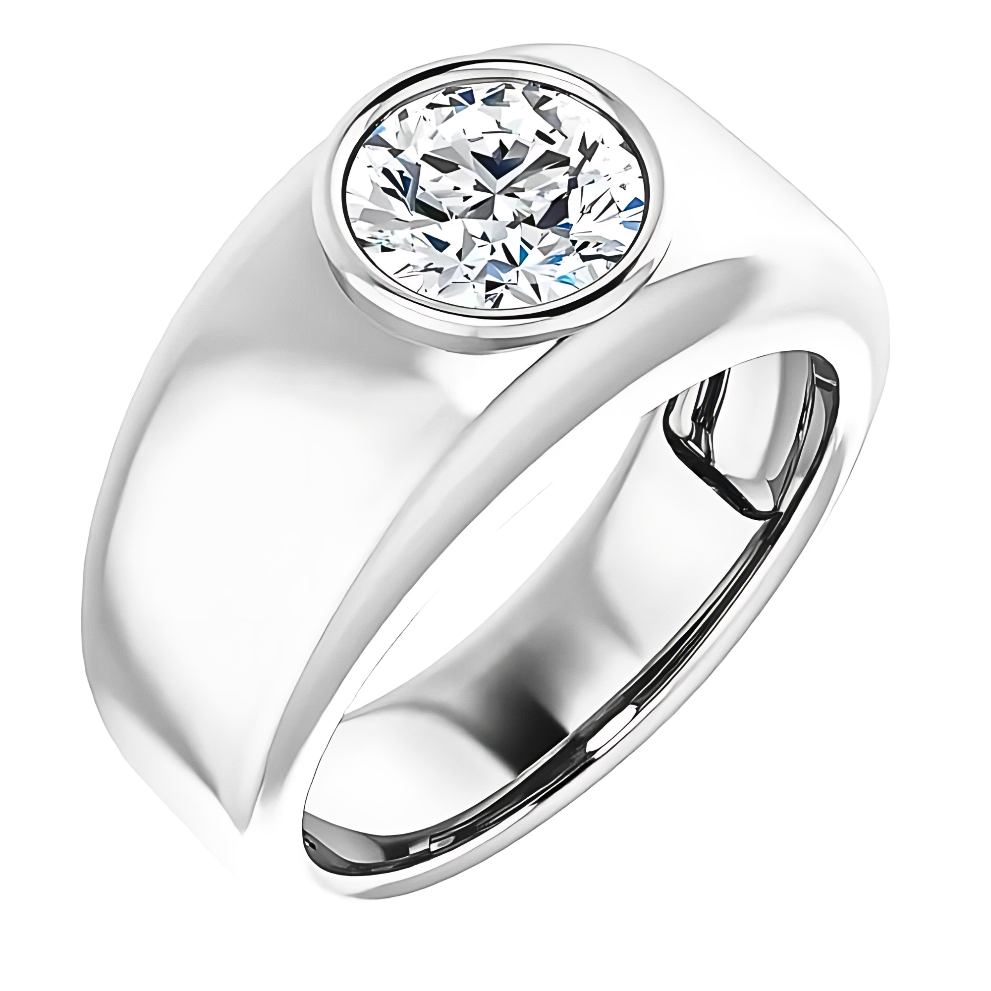 Porter Flush Bezel Solitaire Setting