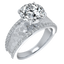 Nell Pavé Edge Hammered Cigar Band Setting