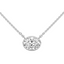 Madeline Bezel East-West Oval Lab Grown Diamond Necklace