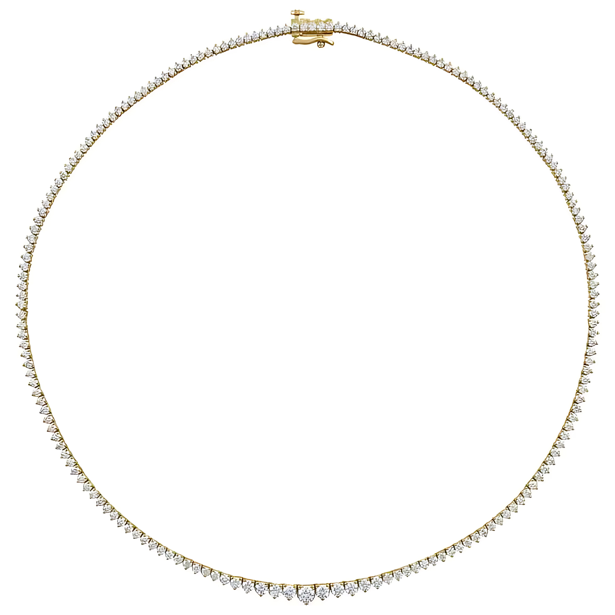 Alexis Graduated Lab Grown Diamond Tennis Necklace