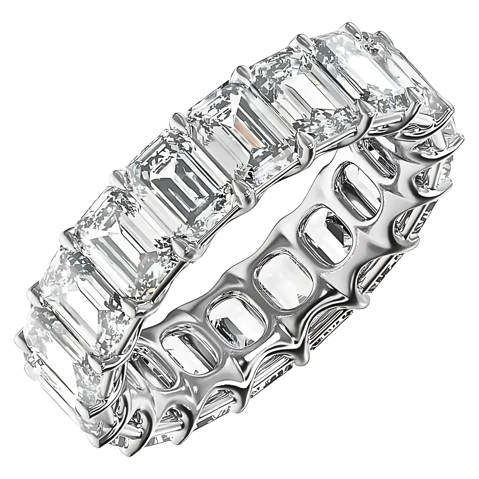 Tess Emerald Lab Grown Diamond Eternity Ring