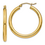 Emma Polished Tube Hoop Earrings