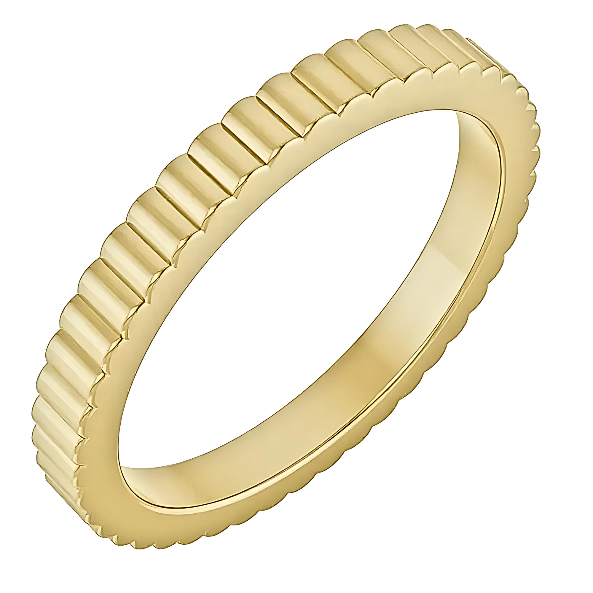 Arden Fluted Stacking Ring