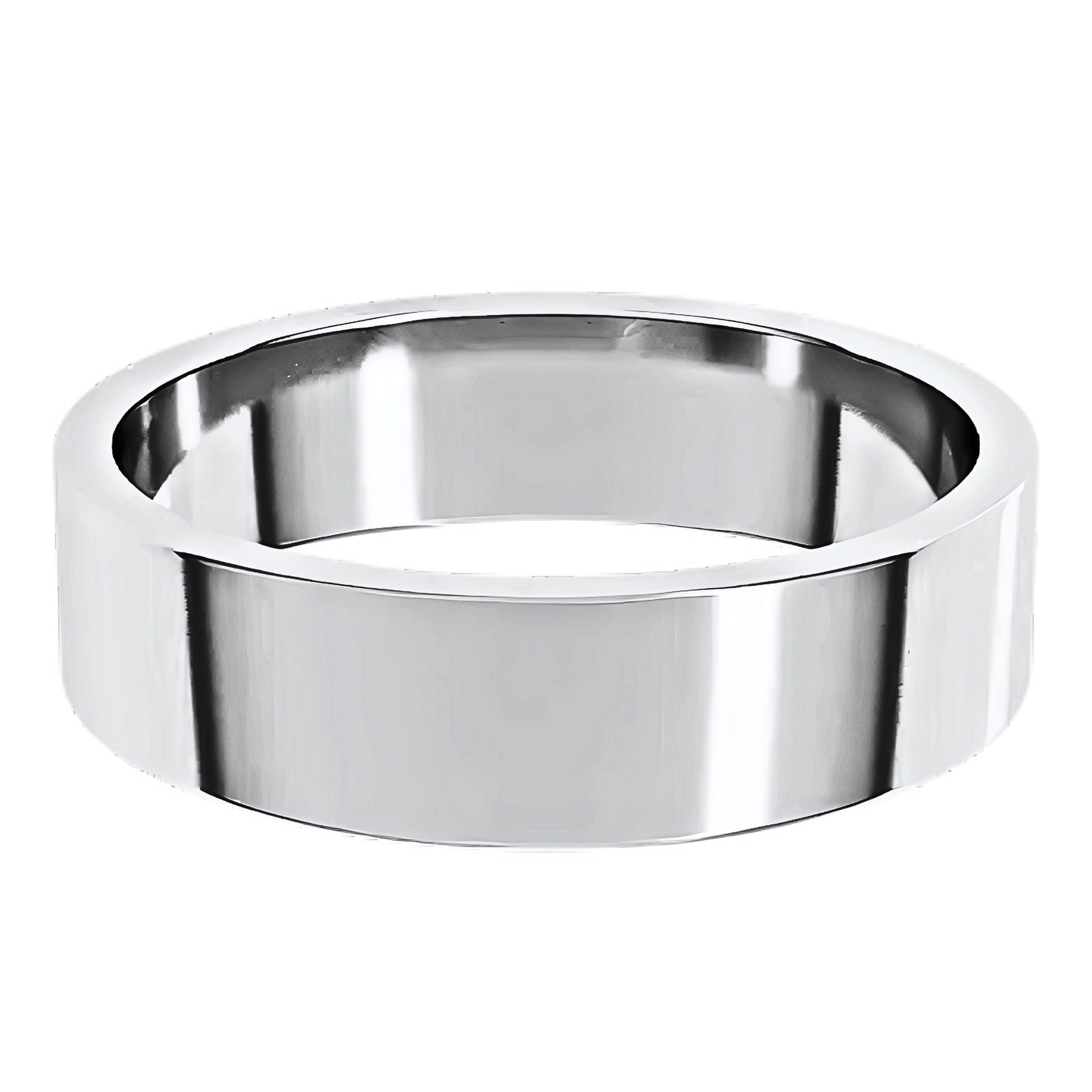 Classic Flat Polished Men's Wedding Ring