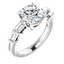 Lenora Baguette Accented Setting