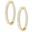 Harper Inside-Out Lab Grown Diamond Hoop Earrings