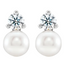 Lettie Pearl & Lab Grown Diamond Stud Earrings