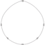 Daphne Round Diamond Bezel Station Necklace