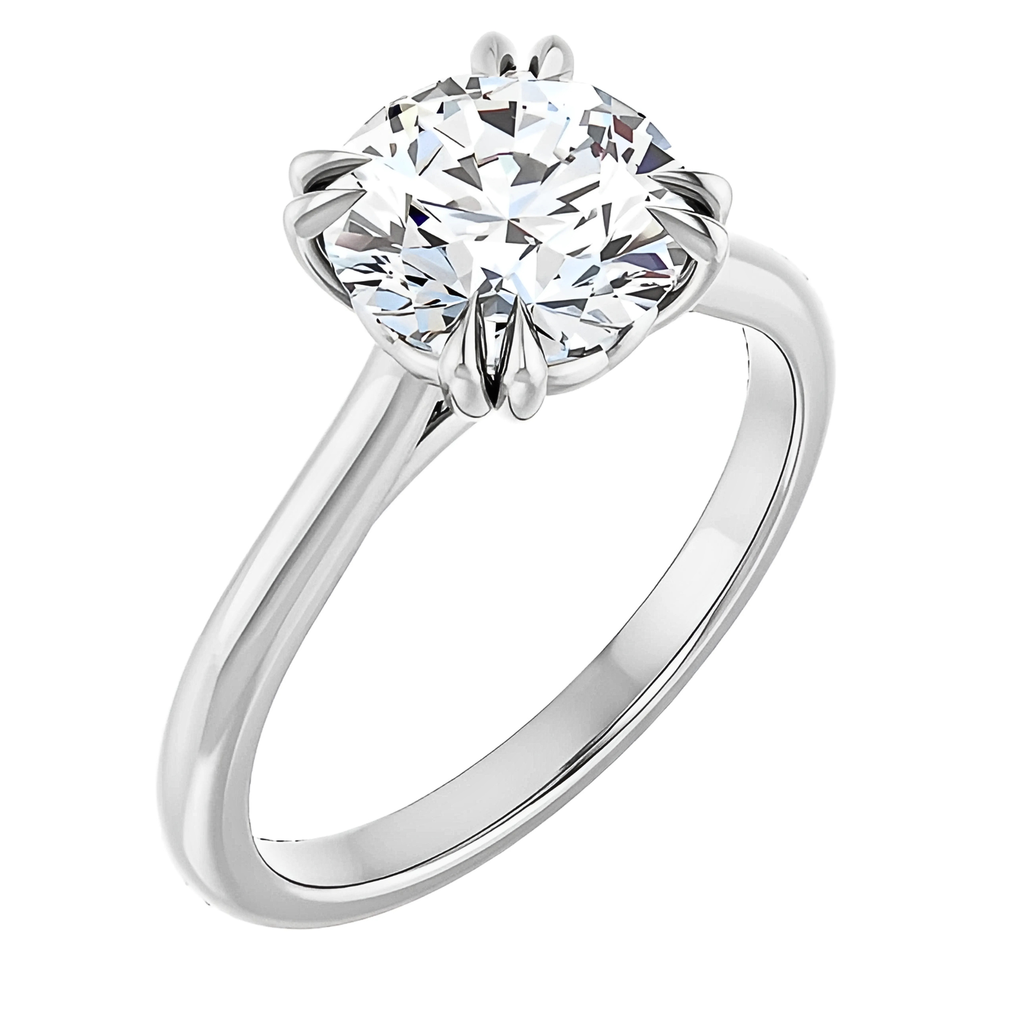 Molly Double Claw Prong Solitaire Setting