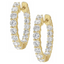 Harper Inside-Out Lab Grown Diamond Hoop Earrings