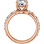 Esme Single Prong Bubble Setting & Matching Wedding Ring