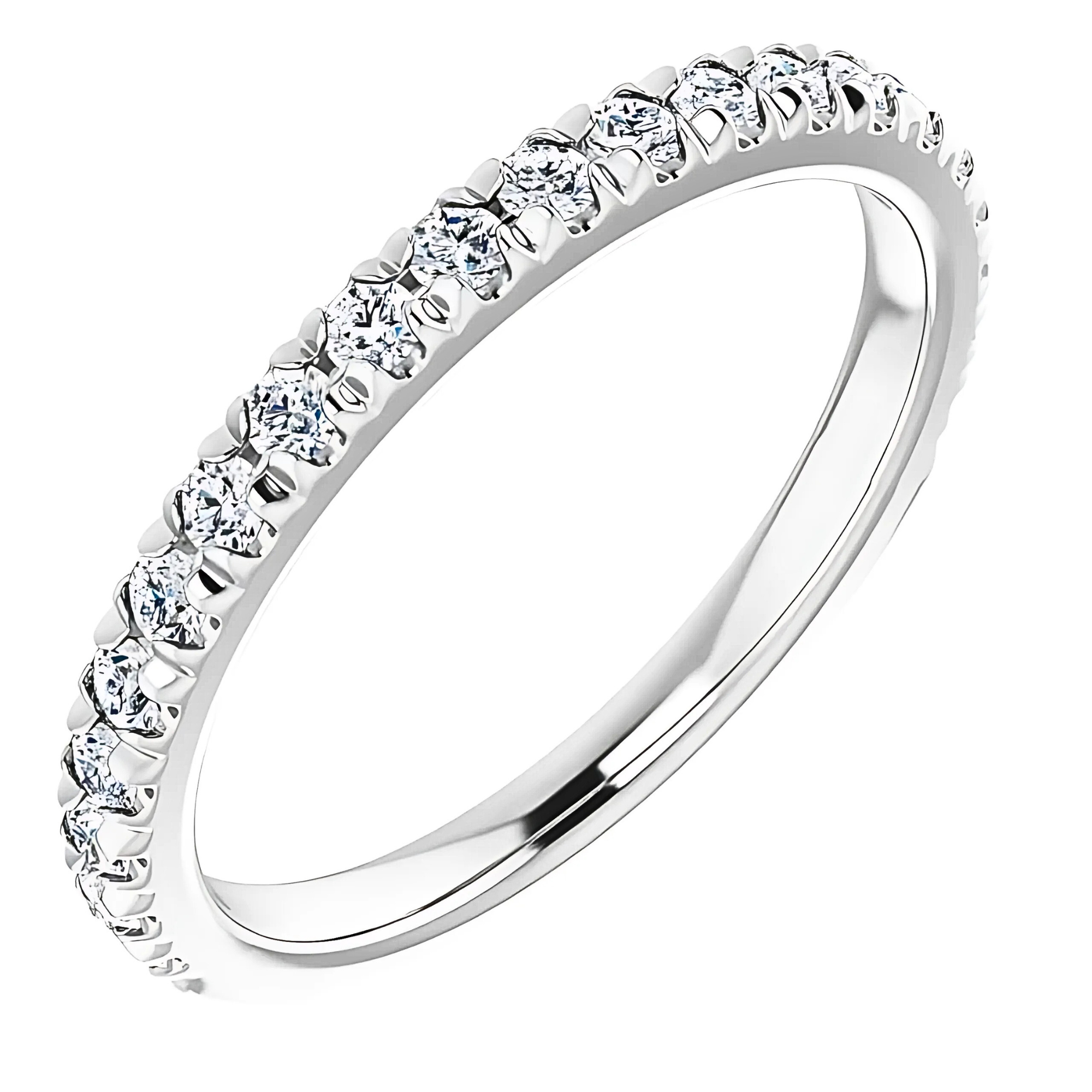 Louisa French Pavé Diamond Wedding Ring