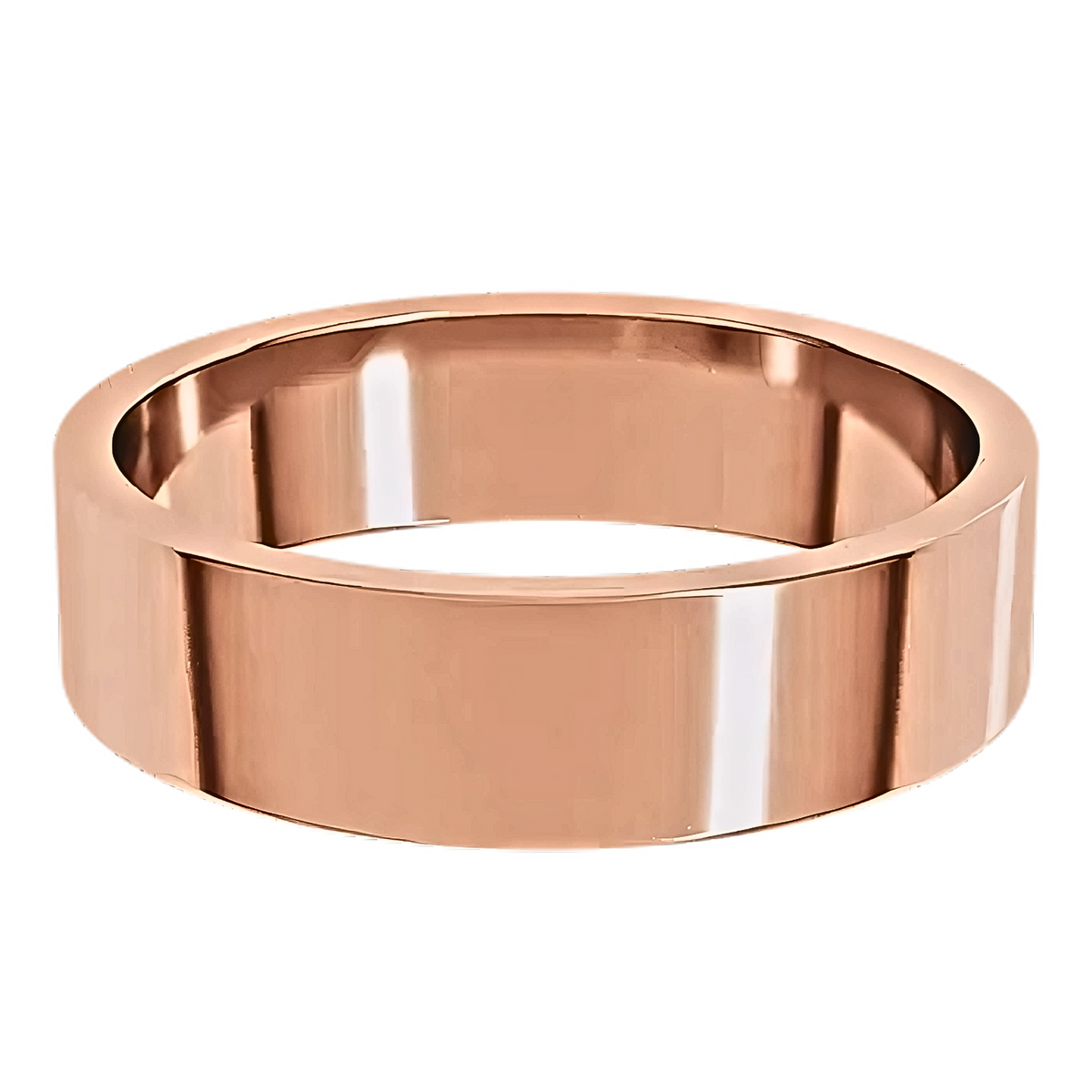 Classic Flat Polished Men's Wedding Ring