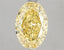 3.00ct Oval Lab Grown Diamond (Colour Fancy Intense Yellow, Clarity SI1, IGI Certified)
