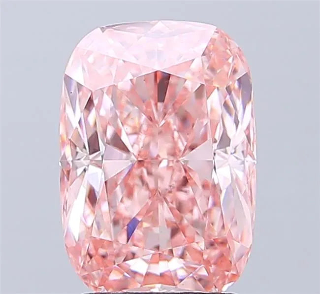 3.01ct Cushion modified Lab Grown Diamond (Colour Fancy Vivid Pink, Clarity VS2, IGI Certified)