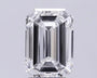3.02ct Emerald Lab Grown Diamond (Colour D, Clarity VVS2, IGI Certified)